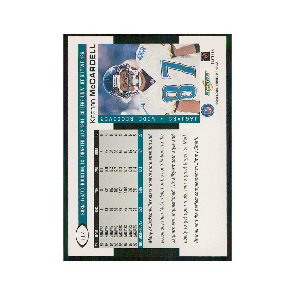 2000 Score Keenan McCardell Jaguars #87
