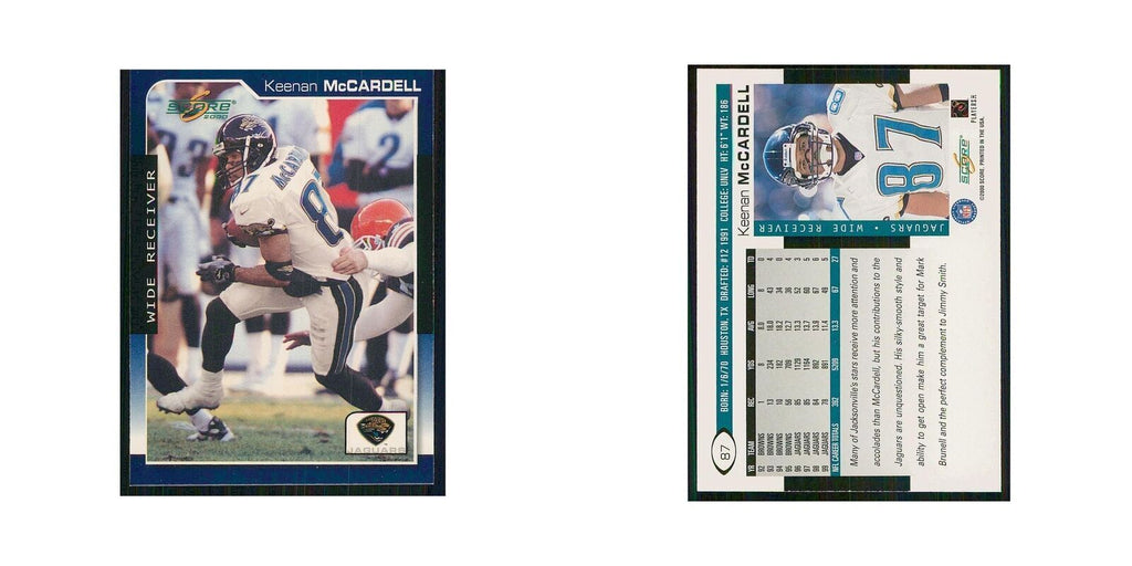 2000 Score Keenan McCardell Jaguars #87