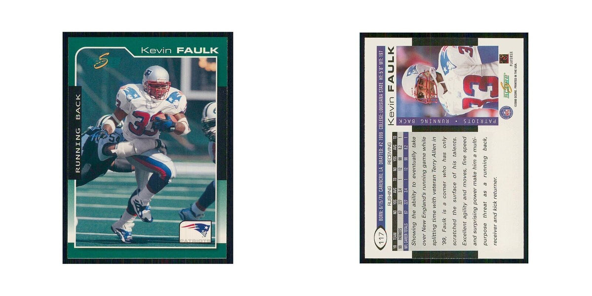 2000 Score Kevin Faulk Patriots #117