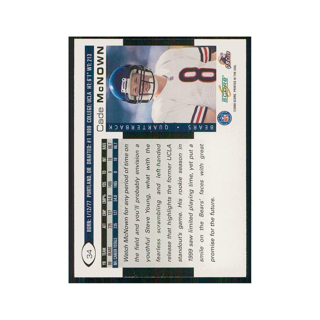 2000 Score Cade McNown Bears #34