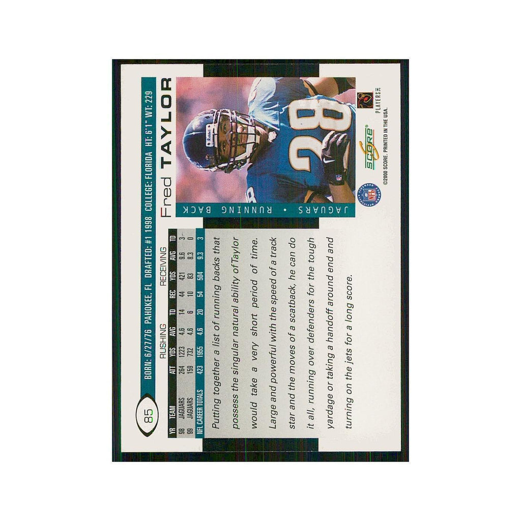 2000 Score Fred Taylor Jaguars #85