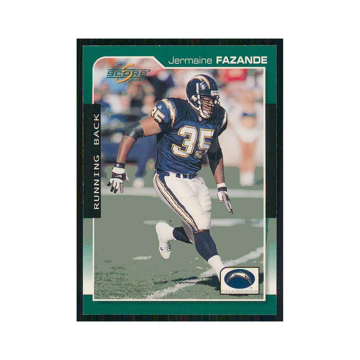 2000 Score Jermaine Fazande San Diego Chargers #163