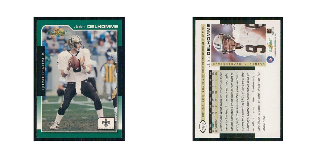 2000 Score Jake Delhomme RC Saints #128