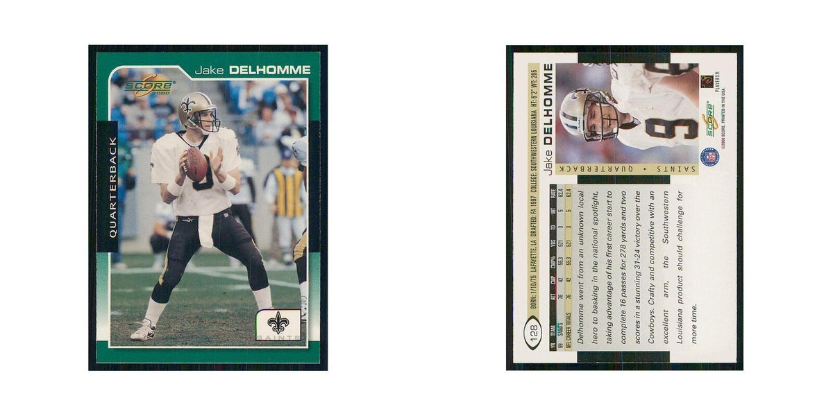2000 Score Jake Delhomme RC Saints #128