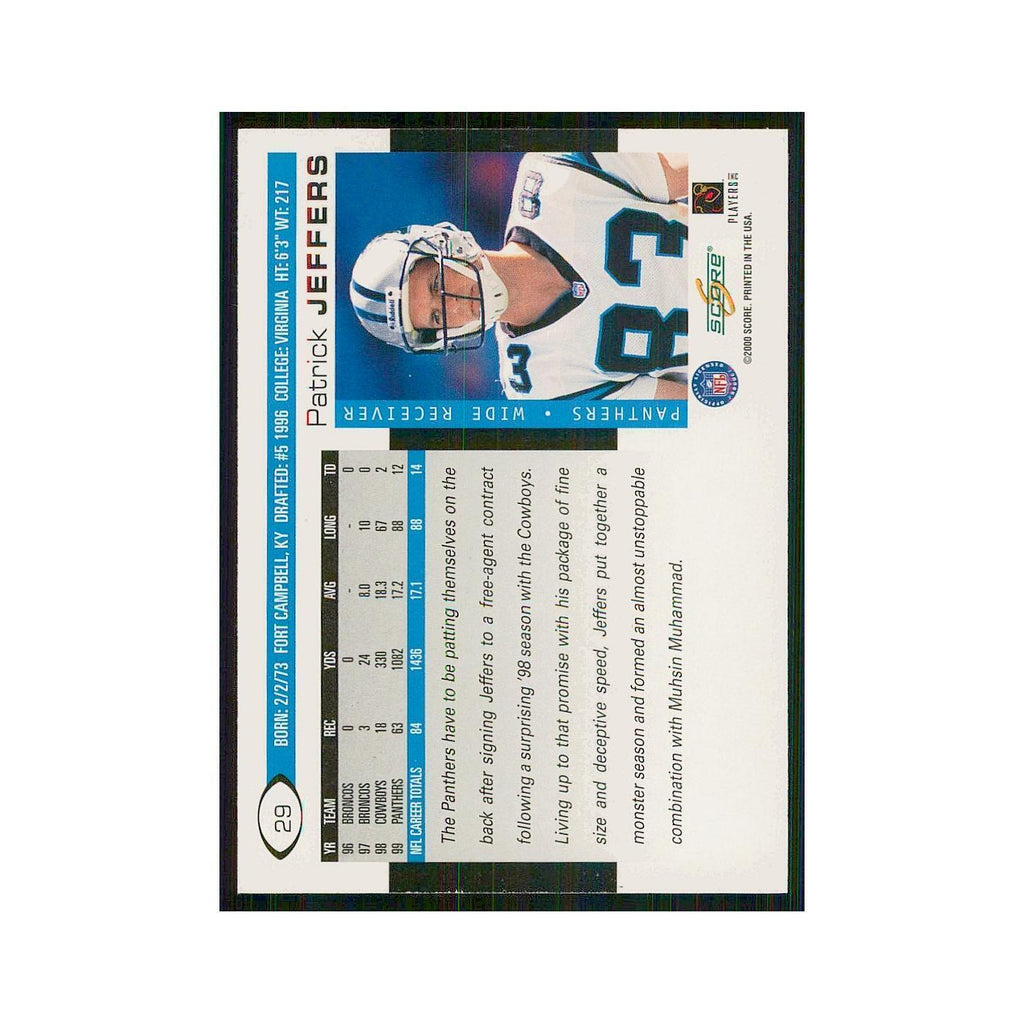 2000 Score Patrick Jeffers Panthers #29