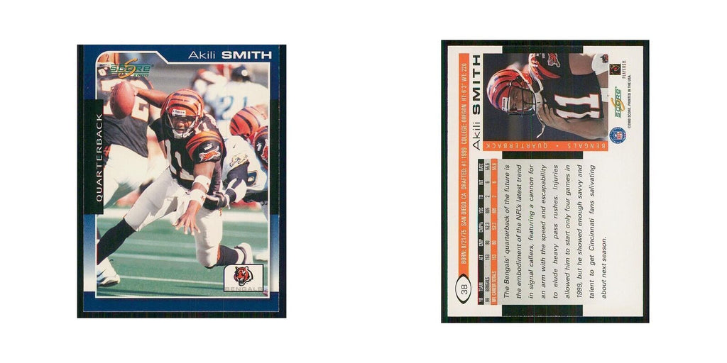 2000 Score Akili Smith Bengals #38