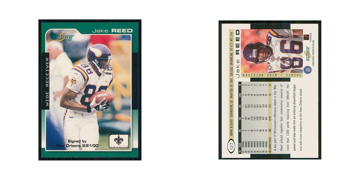 2000 Score Jake Reed Saints #127