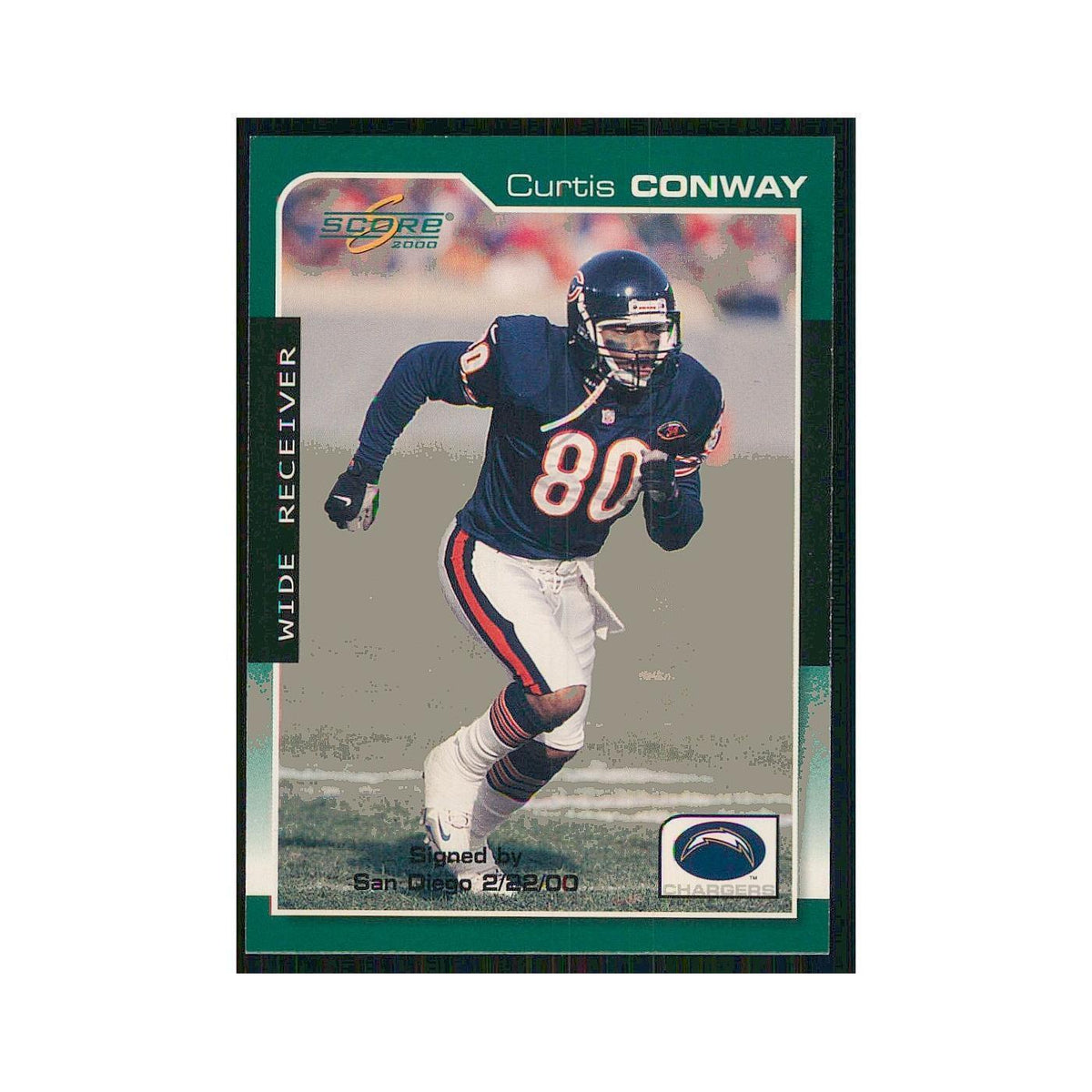 2000 Score Curtis Conway San Diego Chargers #166