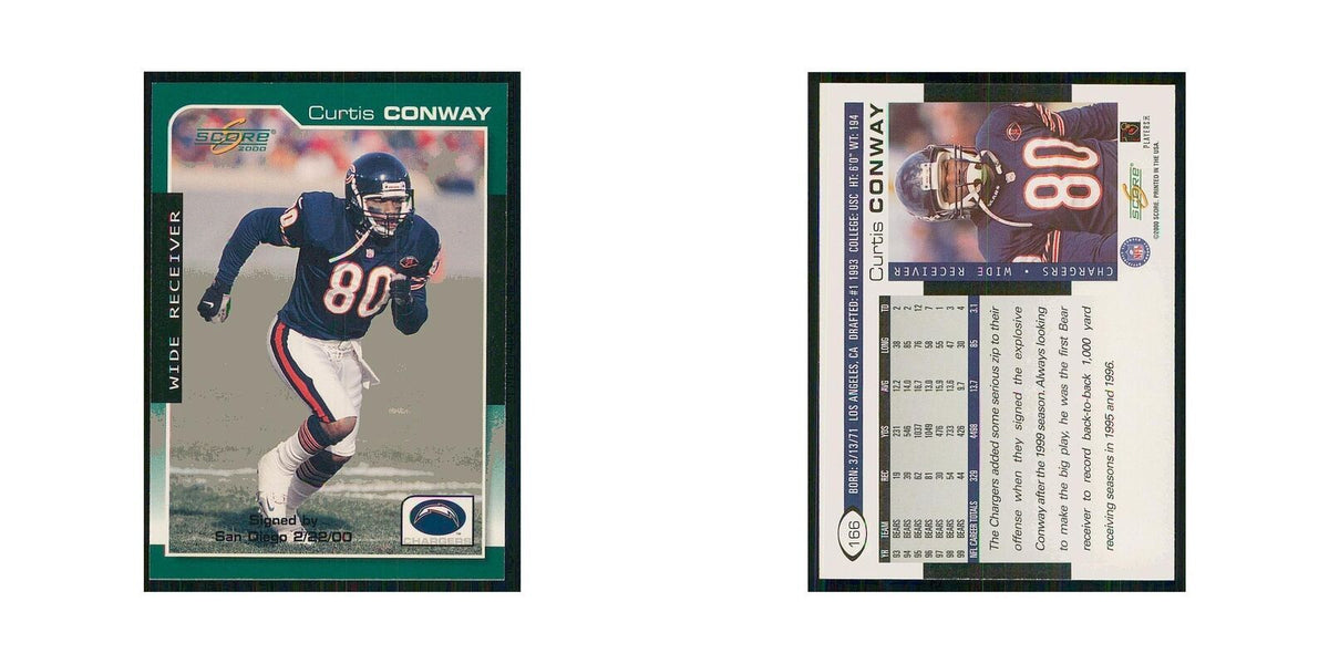 2000 Score Curtis Conway San Diego Chargers #166