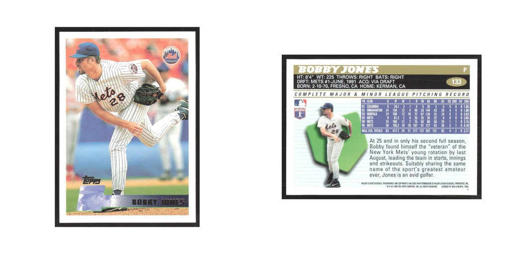1996 Topps Bobby Jones Mets #133
