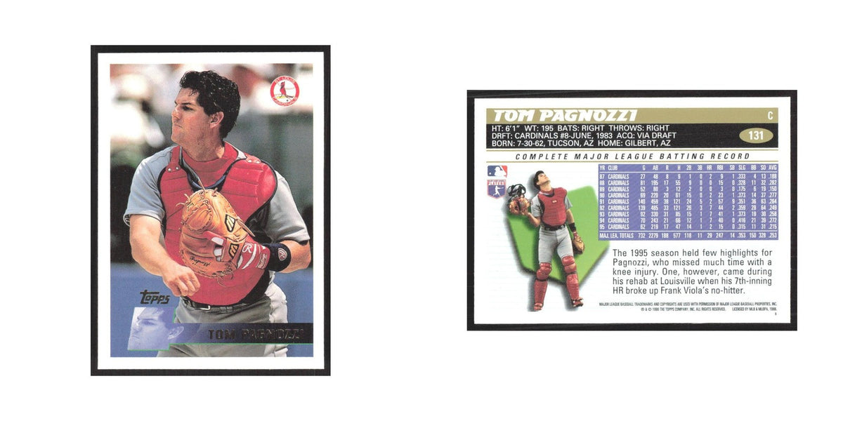 1996 Topps Tom Pagnozzi Cardinals #131