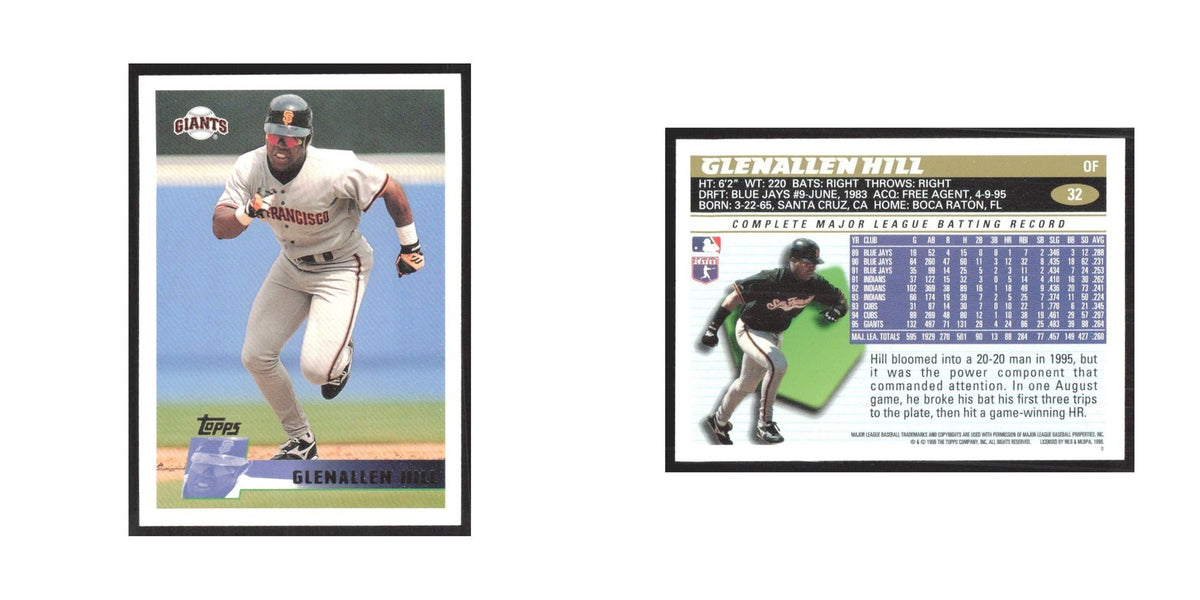 1996 Topps Glenallen Hill Giants #32