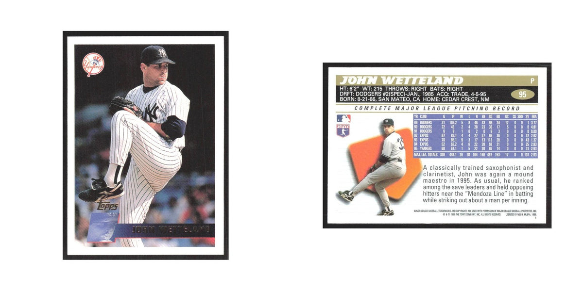1996 Topps John Wetteland Yankees #95