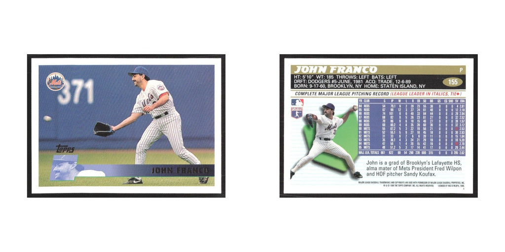 1996 Topps John Franco Mets #155