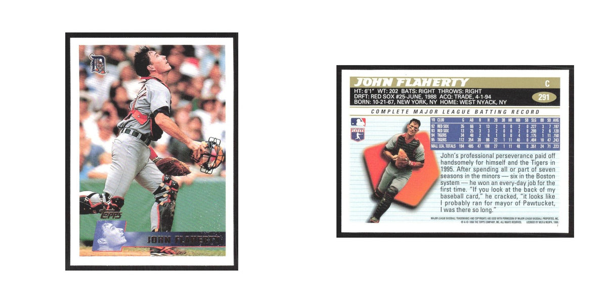 1996 Topps John Flaherty Tigers #291
