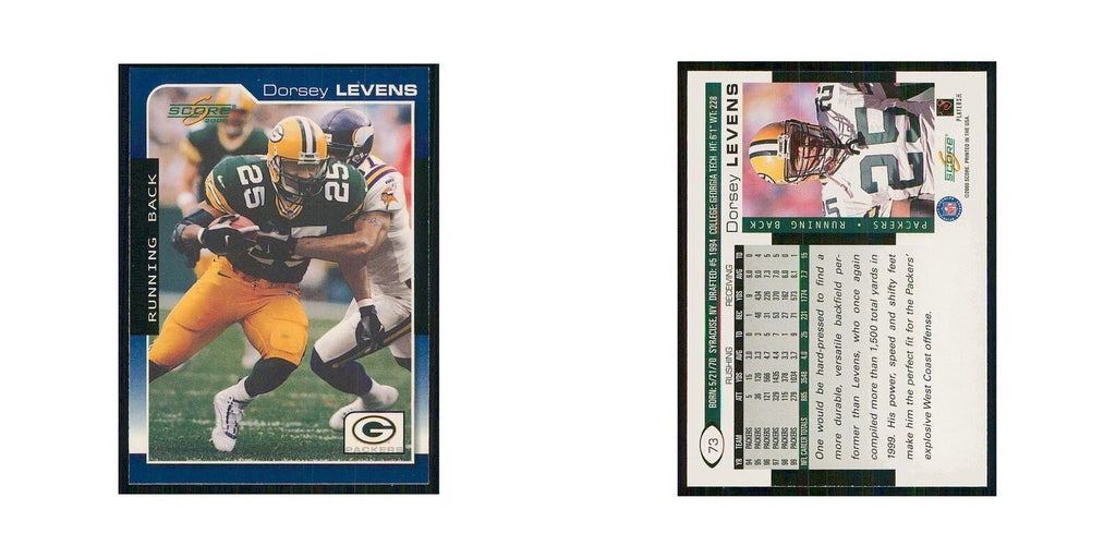 2000 Score Dorsey Levens Packers #73