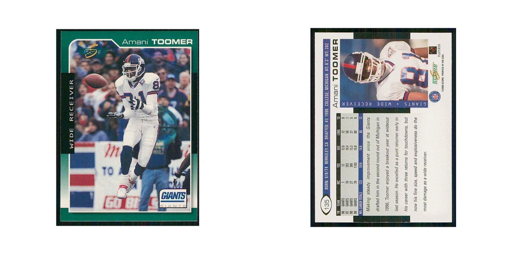 2000 Score Amani Toomer Giants #135