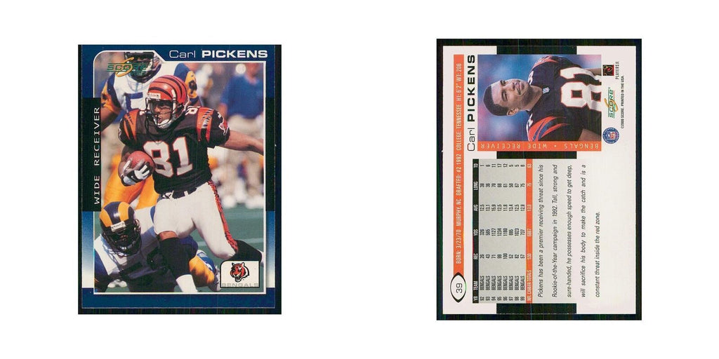 2000 Score Carl Pickens Bengals #39