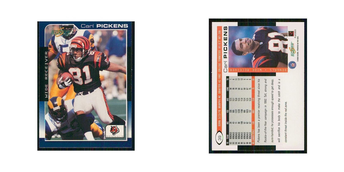 2000 Score Carl Pickens Bengals #39