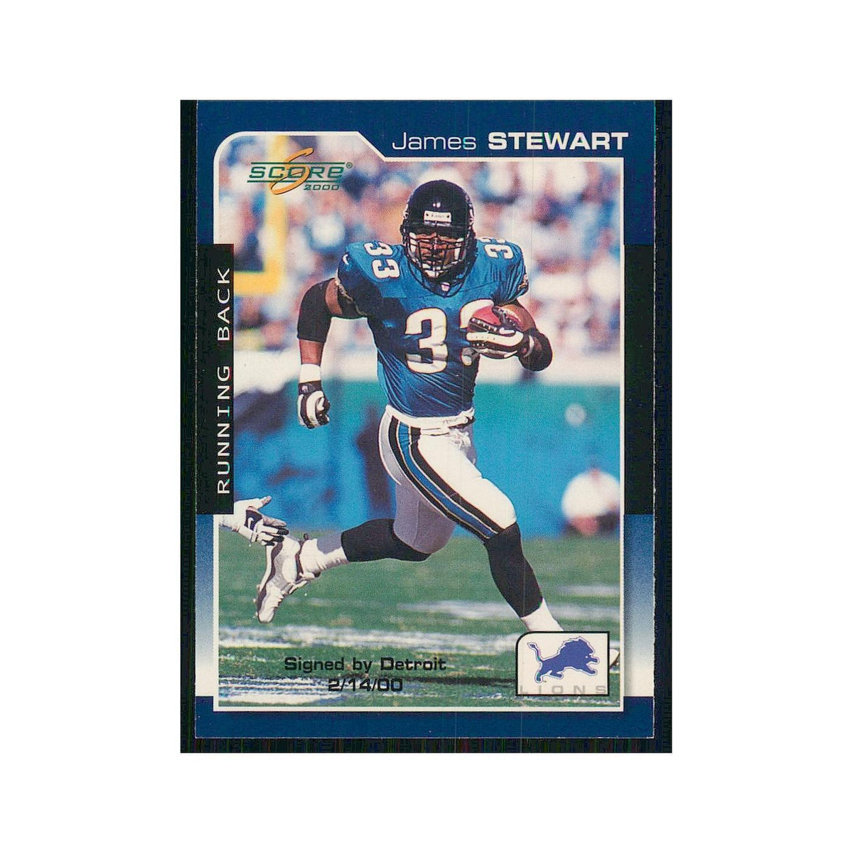 2000 Score James Stewart Lions #64