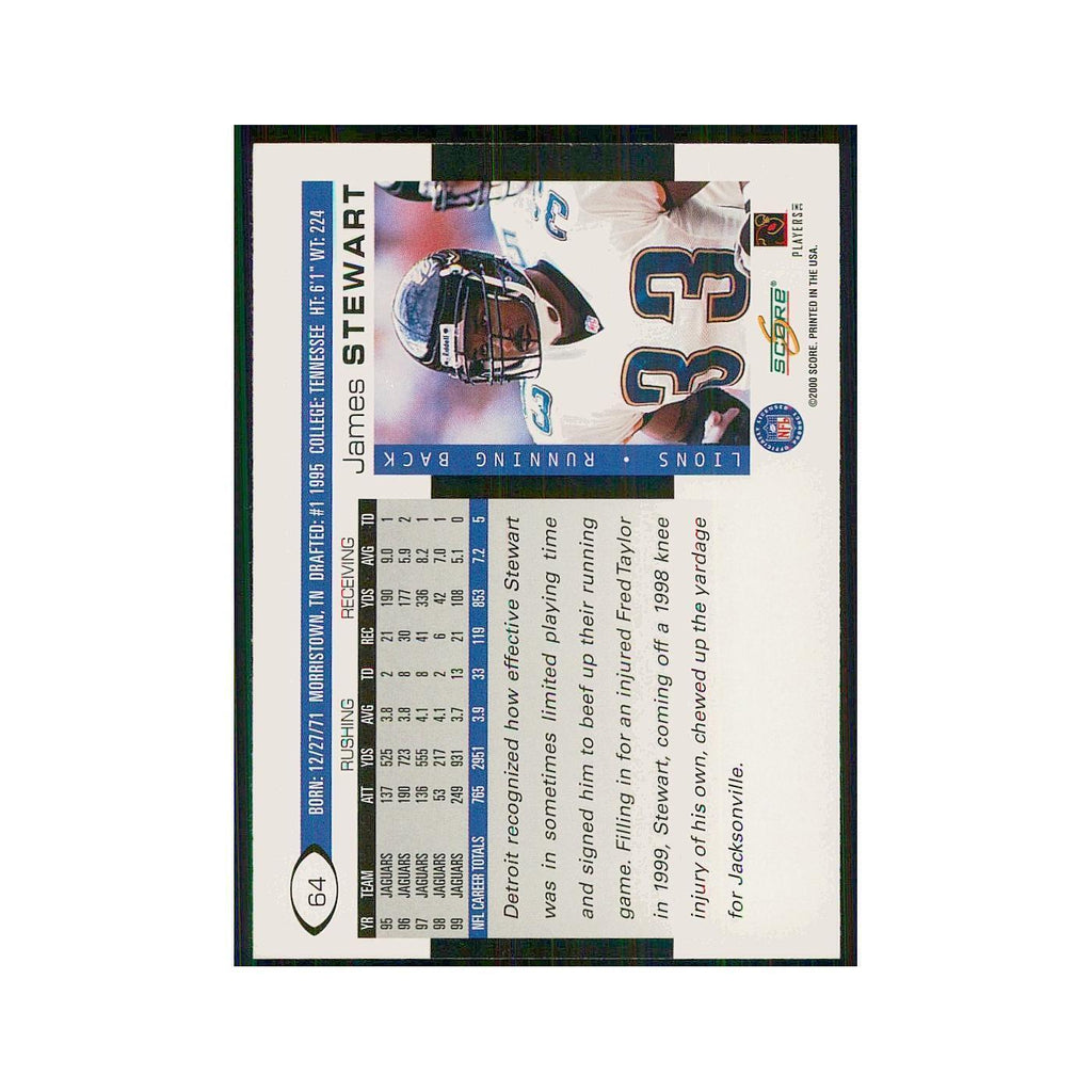 2000 Score James Stewart Lions #64