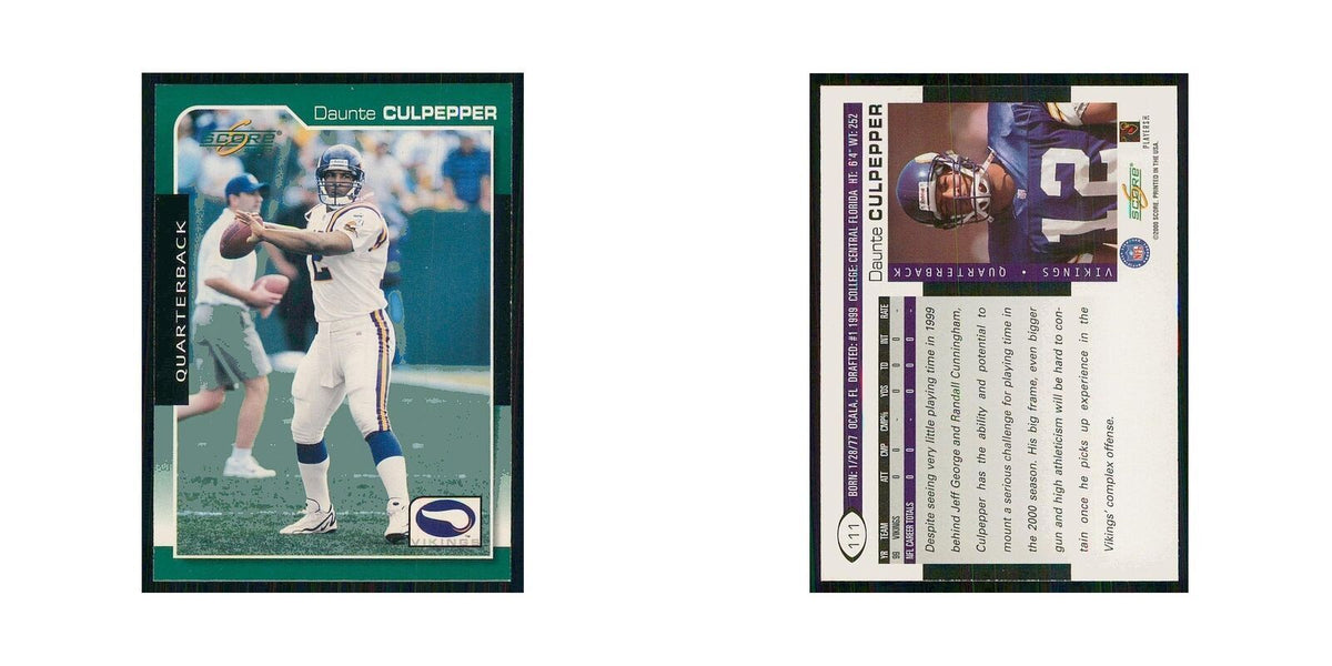 2000 Score Daunte Culpepper Vikings #111