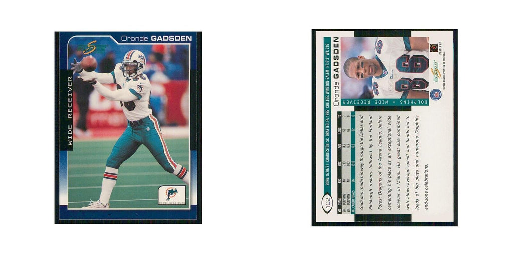 2000 Score Oronde Gadsden Dolphins #102