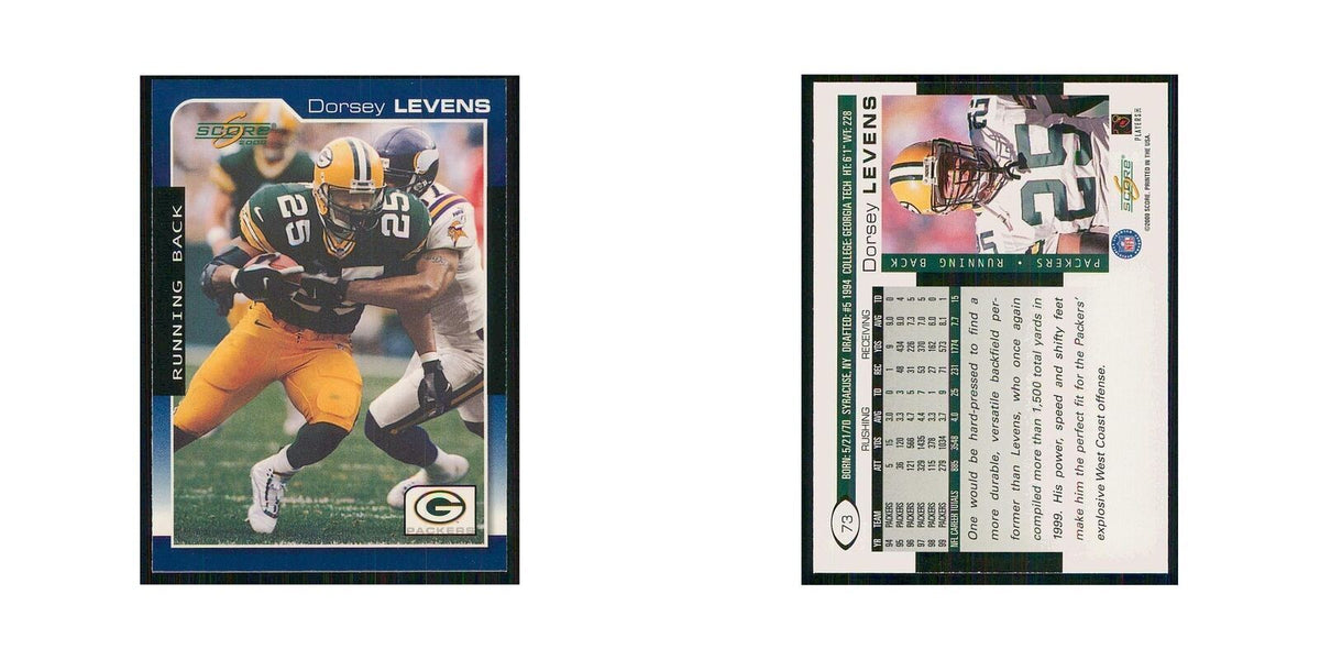 2000 Score Dorsey Levens Packers #73