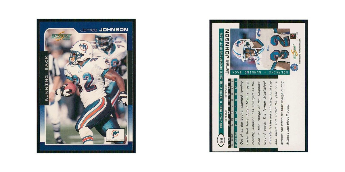2000 Score James Johnson Dolphins #99