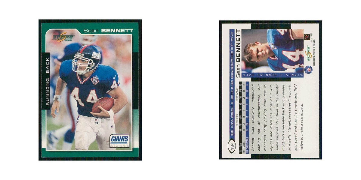 2000 Score Sean Bennett Giants #134