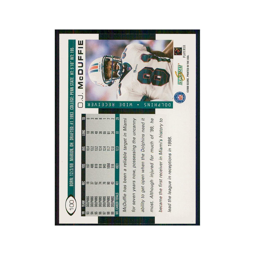2000 Score O.J. McDuffie Dolphins #100