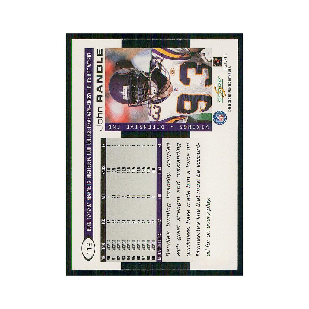 2000 Score John Randle Vikings #112