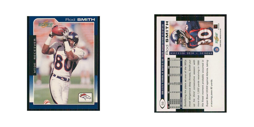 2000 Score Rod Smith Broncos #59