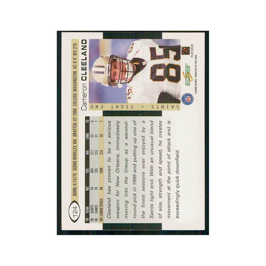 2000 Score Cameron Cleeland Saints #124