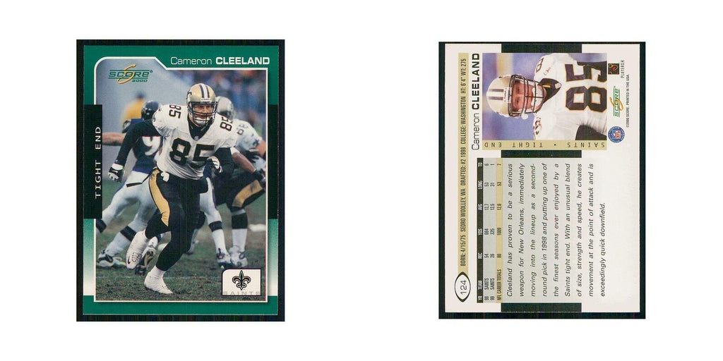 2000 Score Cameron Cleeland Saints #124