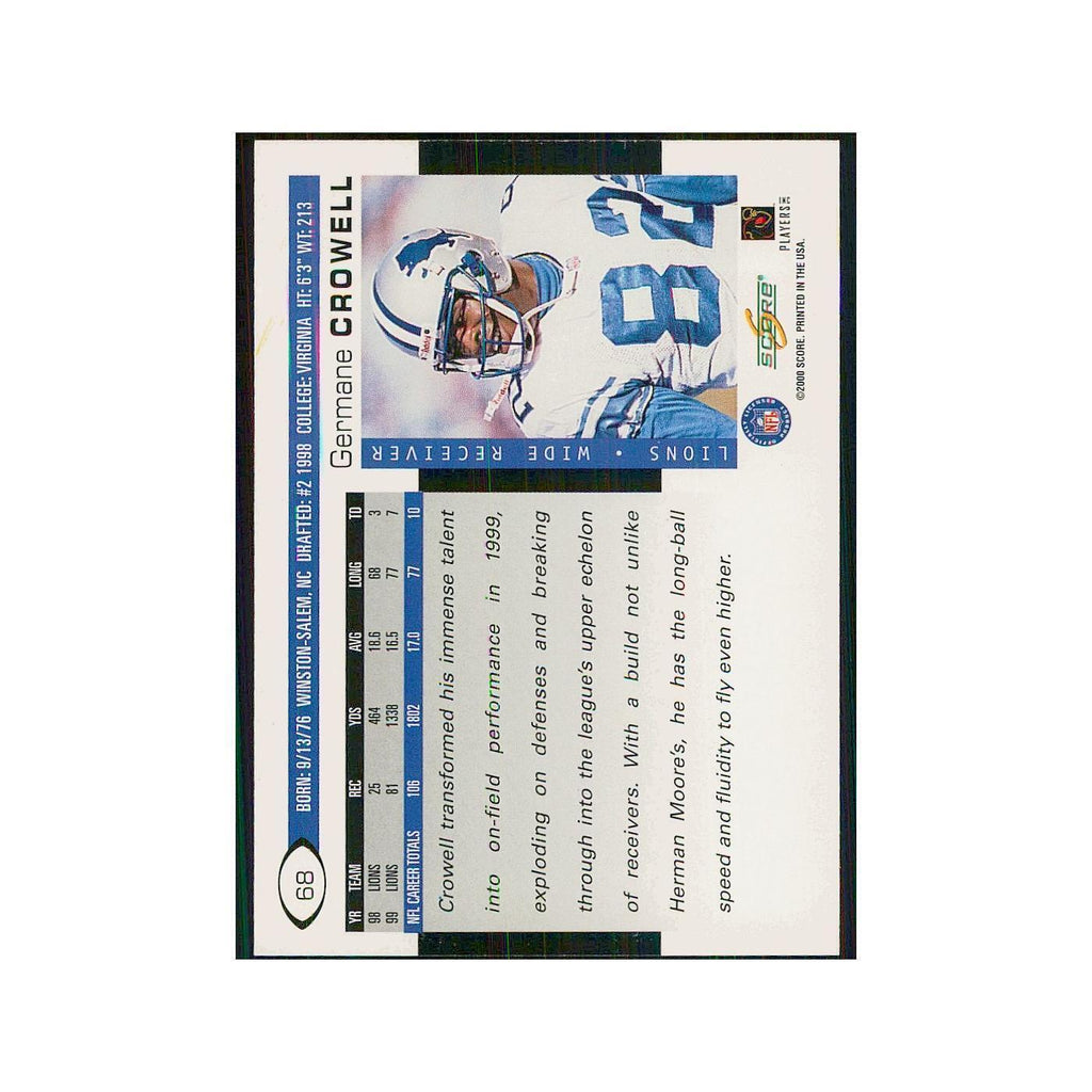 2000 Score Germane Crowell Lions #68
