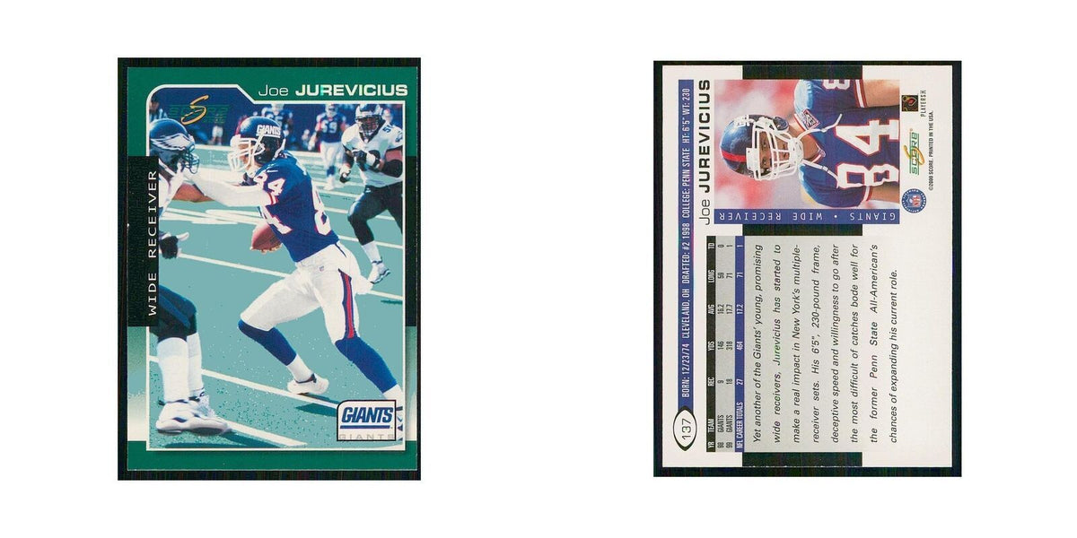 2000 Score Joe Jurevicius Giants #137