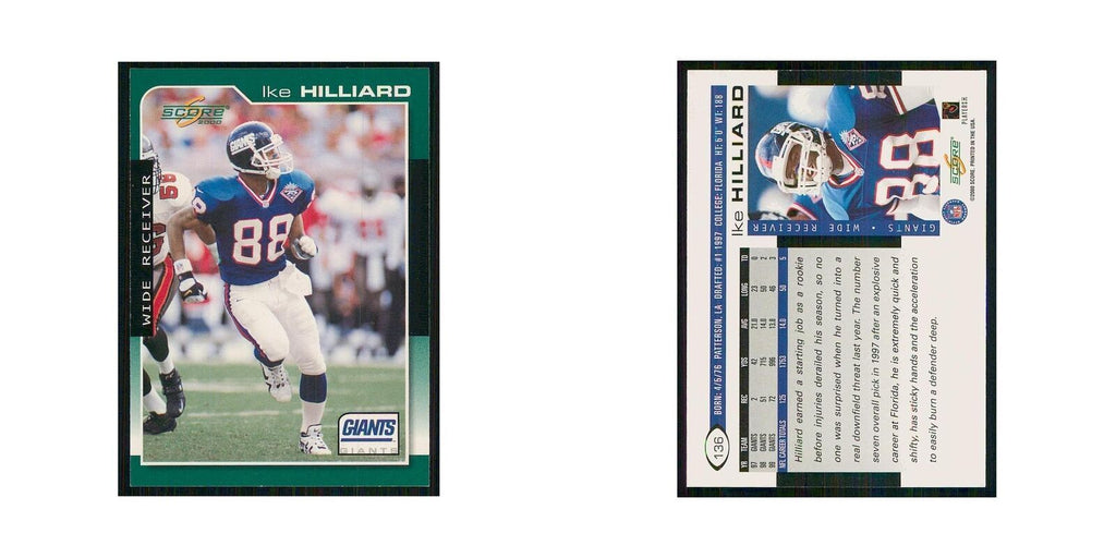 2000 Score Ike Hilliard Giants #136