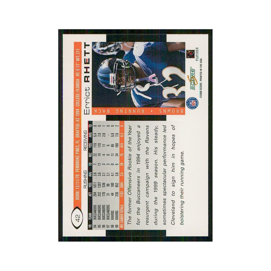 2000 Score Errict Rhett Browns #42