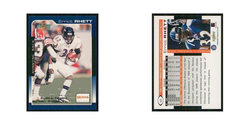 2000 Score Errict Rhett Browns #42
