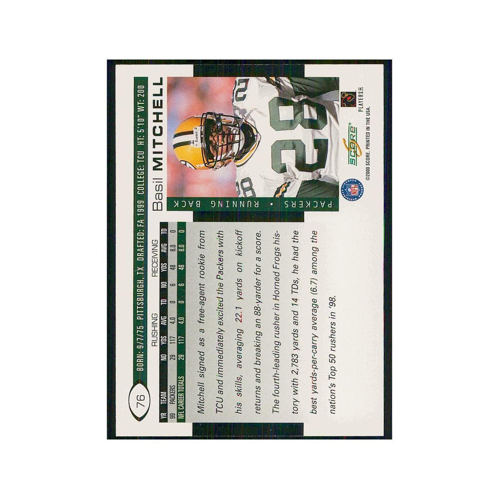 2000 Score Basil Mitchell Packers #76
