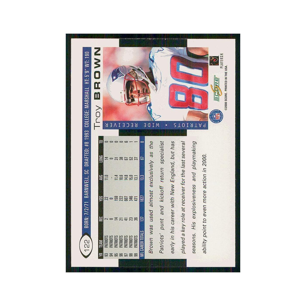 2000 Score Troy Brown Patriots #122