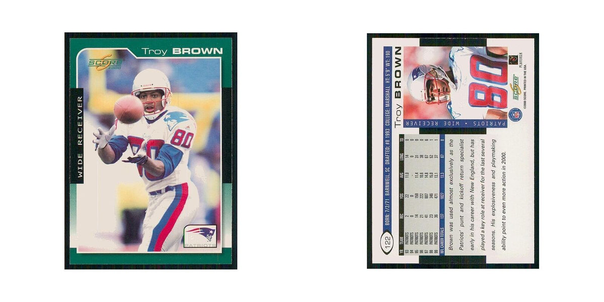2000 Score Troy Brown Patriots #122