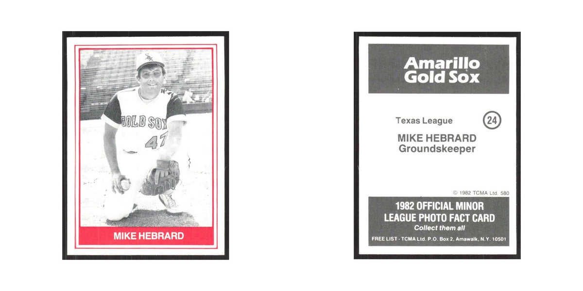 1982 TCMA Minor League Mike Hebrard Amarillo Gold Sox #24