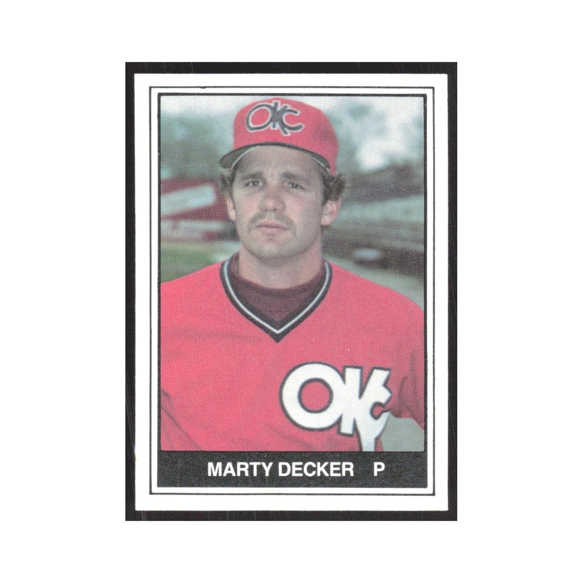 1982 TCMA Minor League Marty Decker Oklahoma City 89ers #22