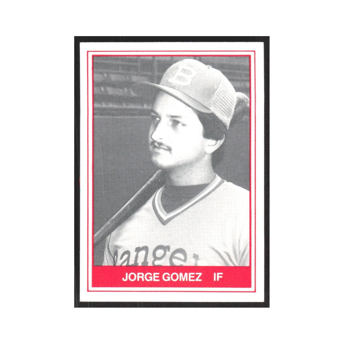 1982 TCMA Minor League Jorge Gomez Burlington Rangers #20