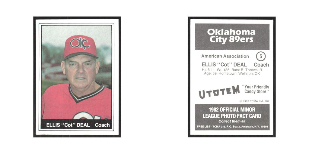 1982 TCMA Minor League Ellis Deal Oklahoma City 89ers #5