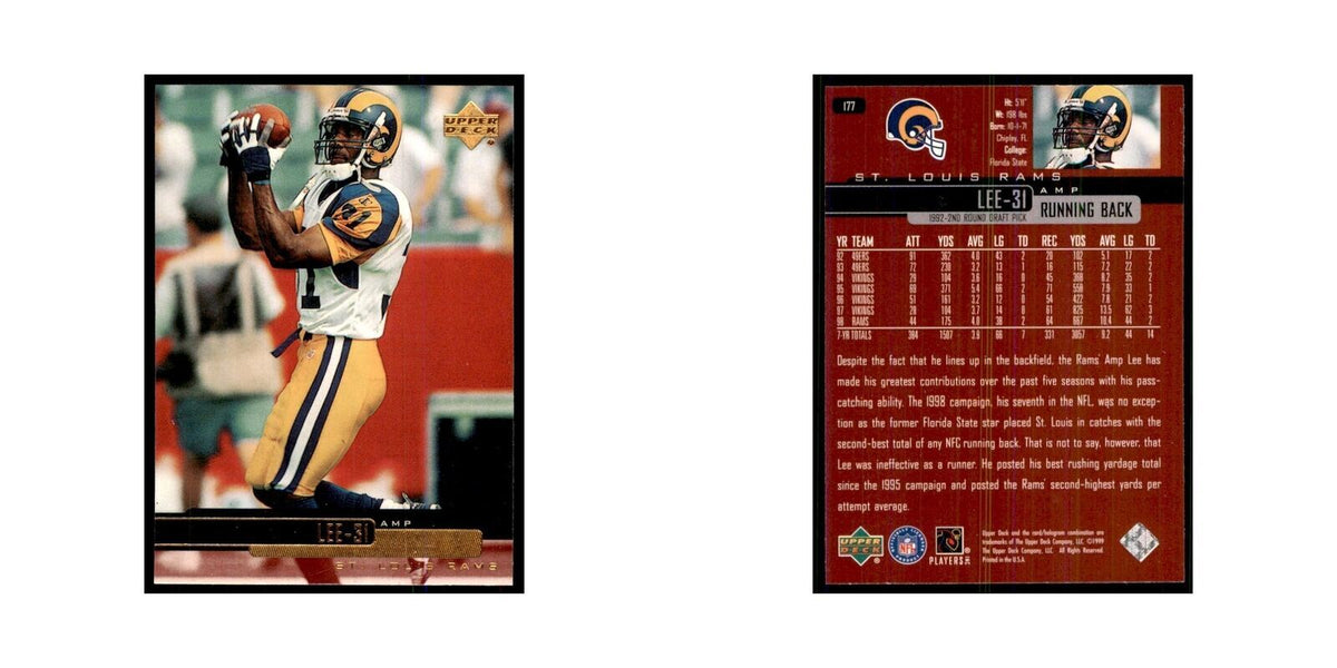 1999 Upper Deck Amp Lee St. Louis Rams #177