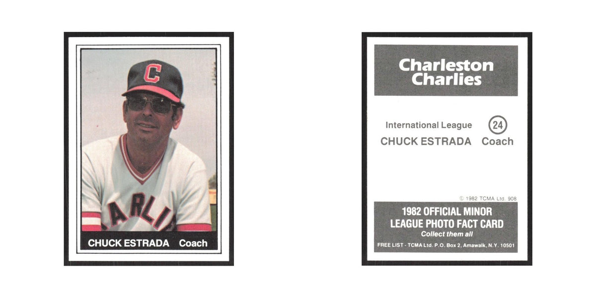 1982 TCMA Minor League Chuck Estrada Charleston Charlies #24