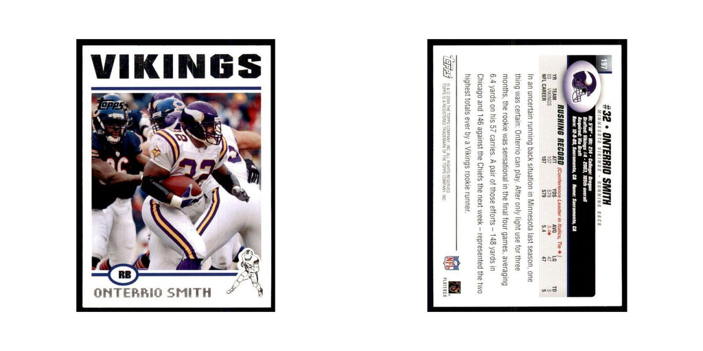 2004 Topps Onterrio Smith Vikings #197